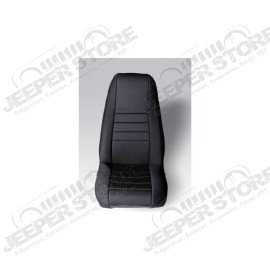 Seat Cover Kit, Front, Neoprene, Black; 76-90 Jeep CJ/Wrangler YJ