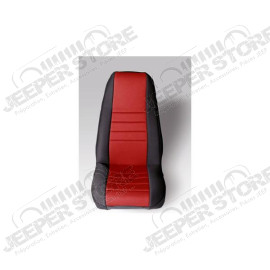 Seat Cover Kit, Front, Neoprene, Red; 76-90 Jeep CJ/Wrangler YJ