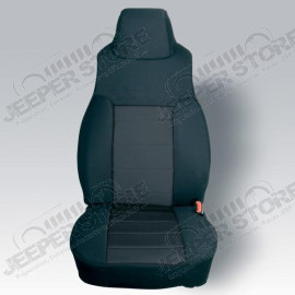 Seat Cover Kit, Front, Neoprene, Black; 03-06 Jeep Wrangler TJ