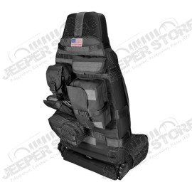 Front Cargo Seat Cover, Black; 76-20 CJ/Wrangler/JT