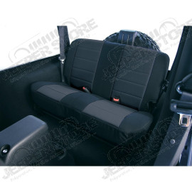 Seat Cover Kit, Rear, Neoprene Black; 97-02 Jeep Wrangler TJ