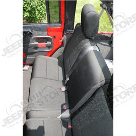 Seat Cover, Rear, Neoprene Black; 07-18 Jeep Wrangler JK