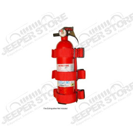 Fire Extinguisher Holder, Sport Bar Mounted, Red; 55-19 CJ/Wrangler