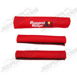Grab Handle Cover Kit, Neoprene, Red; 97-06 Jeep Wrangler TJ