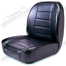 Seat, Low-Back, Front, No-Recline, Black; 55-02 Jeep CJ & Wrangler Models