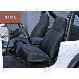 Seat, High-Back, Front, No-Recline, Spice; 76-02 CJ/Wrangler YJ/TJ