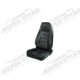 Seat, High-Back, Front, Reclinable, Black; 76-02 CJ/Wrangler YJ/TJ