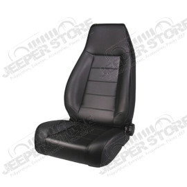Seat, High-Back, Front, Reclinable, Black Denim; 76-02 CJ/Wrangler