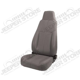 Seat, High-Back, Front, Reclinable, Gray; 76-02 Jeep CJ/Wrangler YJ/TJ