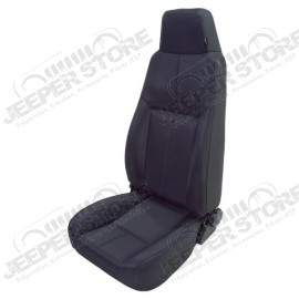 Seat, High-Back, Front, Reclinable, Black Denim; 76-02 CJ/Wrangler