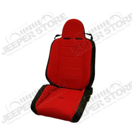 RRC Off Road Racing Seat, Reclinable, Red; 76-02 CJ/Wrangler YJ/TJ