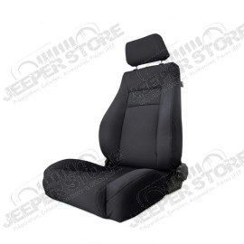 Ultra Seat, Front, Reclinable, Black Denim; 97-06 Jeep Wrangler TJ