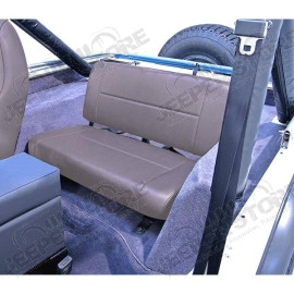 Seat, Rear, Gray; 55-95 Jeep CJ/Wrangler YJ