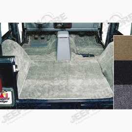 Deluxe Carpet Kit, Gray; 76-95 Jeep CJ/Wrangler YJ