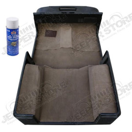 Deluxe Carpet Kit, with Adhesive, Honey; 97-06 Jeep Wrangler TJ