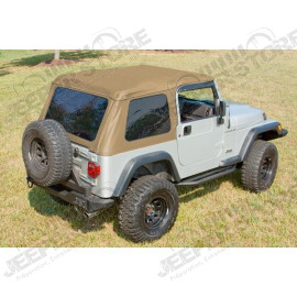 XHD Soft Top, Bowless, Spice, Sailcloth; 97-06 Jeep Wrangler TJ