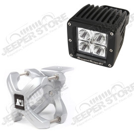 Light Kit, X-Clamp/Square LED, Small, Silver, 1 Piece