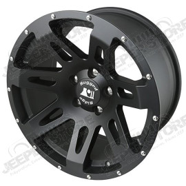 XHD Wheel, 18x9, Black Satin; 07-18 Jeep Wrangler JK