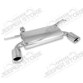 Exhaust System Kit, Axle Back, Stainless Steel; 07-18 Jeep Wrangler JK