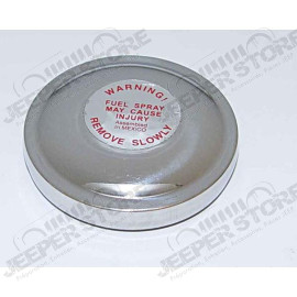 Gas Cap, Non-Vented, Zinc; 45-71 Willys/Jeep