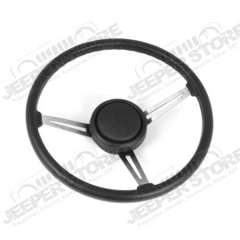 Steering Wheel Kit, Leather; 76-95 Jeep CJ/Wrangler