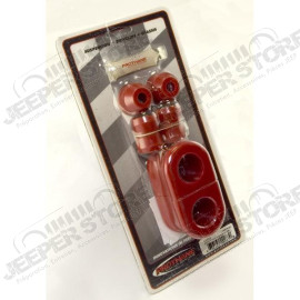 Suspension Stabilizer Bar Bushing Kit, Front, Red, 30.5mm; 97-06 TJ