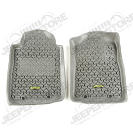 All Terrain Floor Liner, Front Pair, Gray; 12-18 Toyota Tacoma