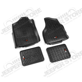 All Terrain Floor Liner Kit, Black; 02-11 Ram 1500-3500 Quad