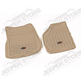 All Terrain Floor Liner, Front Pair, Tan; 99-07 Ford F-250/F-350
