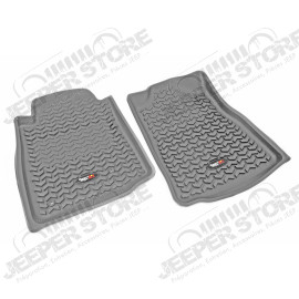 All Terrain Floor Liner, Front Pair, Gray, Auto; 05-11 Tacoma