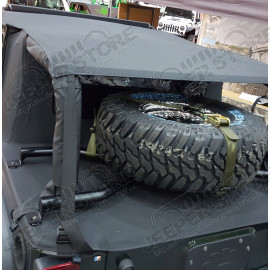 Fixation de roue de secours Spider Tire Rack Suntop Jeep Wrangler JK (2 portes)