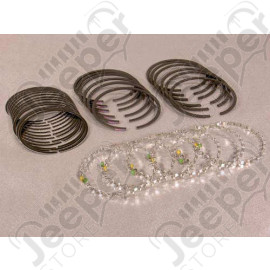 Kit de segments (cote: 0.20) moteur 4.0L AMC 242cui pour Jeep Wrangler YJ, Cherokee XJ, Comanche MJ, Grand Cherokee ZJ, ZG