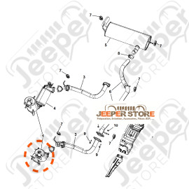 00K68024804AB Catalyseur 2.8L CRD Jeep Wrangler JK