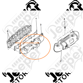 Occasion: Collecteur d'échappement 2.8L CRD Jeep Wrangler JK