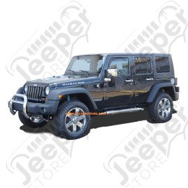 Échappement latéral avec grille de protection en acier / inox (longueur: 120cm) universel 