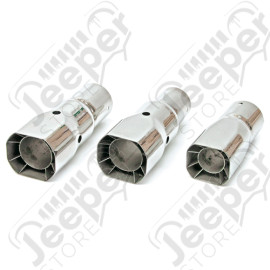 Enjoliveur d'échappement inox BORLA universel diamètre : 63mm, longueur : 15cm - 20113