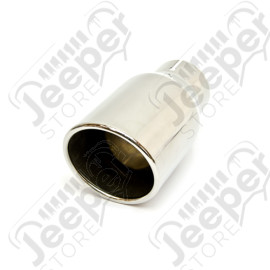 Enjoliveur d'échappement inox universel , diametre: 57mm, longueur: 17cm, diametre extérieur: 80mm