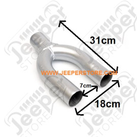 Raccord d'échappement universel en Y diamètre : 2.25" - APAY225