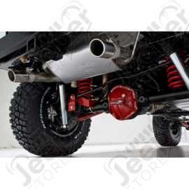 Silencieux d'échappement avec double sortie inox moteurs 2.8L CRD, 3.8L et 3.6L Essence - Jeep Wrangler JK (2 et 4 portes) - DYN39510
