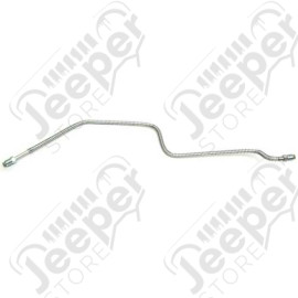 Durite de frein acier arrière gauche sur pont (court) Jeep Wrangler YJ - 0374.10 / 0374.40