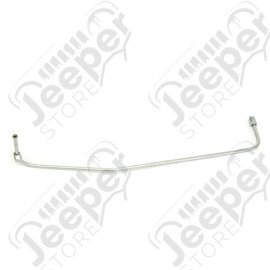 Durite de frein acier gauche sur pont (court) YJ, TJ, XJ, ZJ (diametre: 3/16 = 4.8mm)