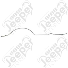 Durite de frein acier arriere droit sur pont (long) Jeep Cherokee XJ (diametre: 3/16 = 4.8mm) (sans ABS) 