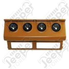 Kit complet 4 jauges et plastique tableau de bord, couleur: Spice pour Jeep Wrangler YJ 