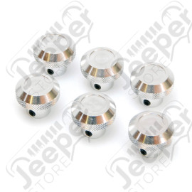 Kit de 6 boutons en aluminium pour tableau de bord pour Jeep CJ