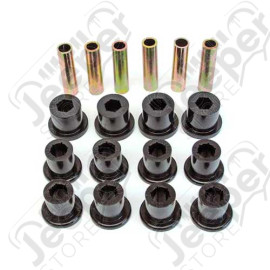 Kit de silentblocs (en polyuréthane) pour lames arrière - Jeep Wrangler YJ - KJ02007BK