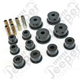 Kit de silentblocs (en polyuréthane) de ressort à lames complet d'origine - Jeep Cherokee XJ - KJ02008BK 