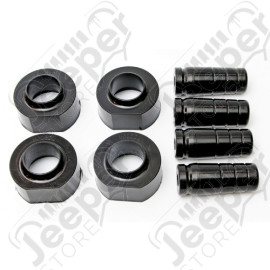 Kit réhausse de 4 cales en polyuréthane +45mm avec 2 butées rallongées pour l'avant - Jeep Wrangler TJ et Grand Cherokee ZJ / ZG - KJ09109 / TJ2SP / ASP09101BK / 8S43B / RC650 / RT21028