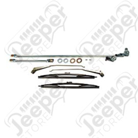 Kit tringlerie d'essuies glace complete pour Jeep CJ5, CJ7, CJ8 - 5453958K x1 + 5758005 x2 + 83505426 x2