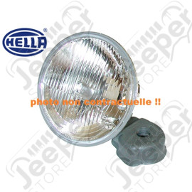 Phare avant Anglais (projecteur) diametre 7" , Wrangler TJ gauche ou droit , ampoule H4 , avec veilleuse