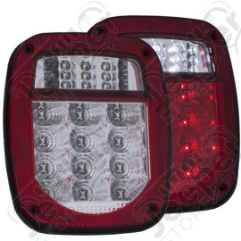Kit de 2 feux LED arrière gauche et droit (version US) pour Jeep CJ, Wrangler YJ, TJ